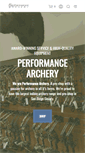 Mobile Screenshot of performancearchery.net
