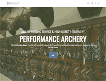 Tablet Screenshot of performancearchery.net